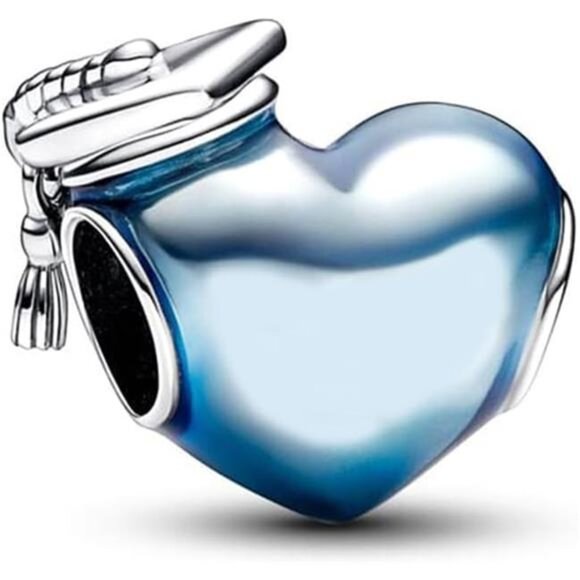 10 Pack Silver Spacer Beads Charms fit Bracelet DIY Pendant Set - Picture 4 of 8